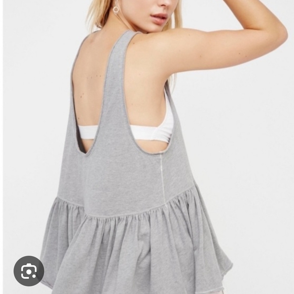 We The Free Free People Ruffle Hem Tank Top